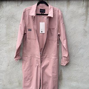 WILDFANG Workwear Long Sleeved The Essential Coverall Jumpsuit Lilac Women’s XL